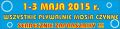 Informujemy, że w dniach 1 - 3 maja 2015 r. wszystkie pływalnie MOSiR są czynne w niezmienionych godzinach otwarcia.
